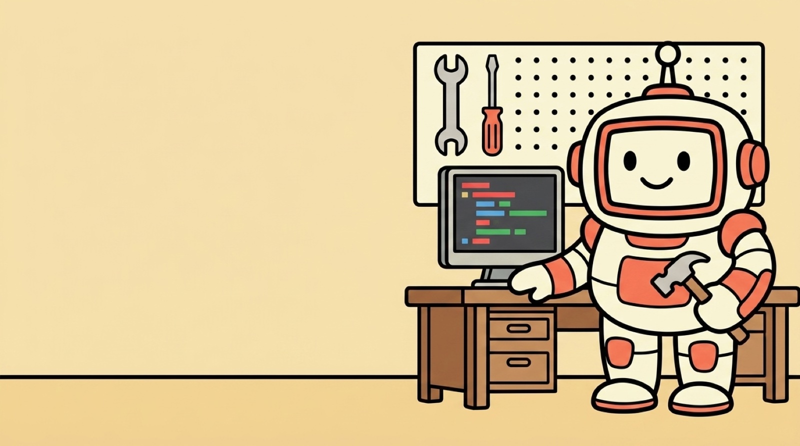 The BingeCoders bot hand-coding a store
