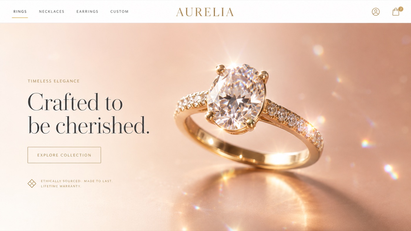 Aurelia store hero