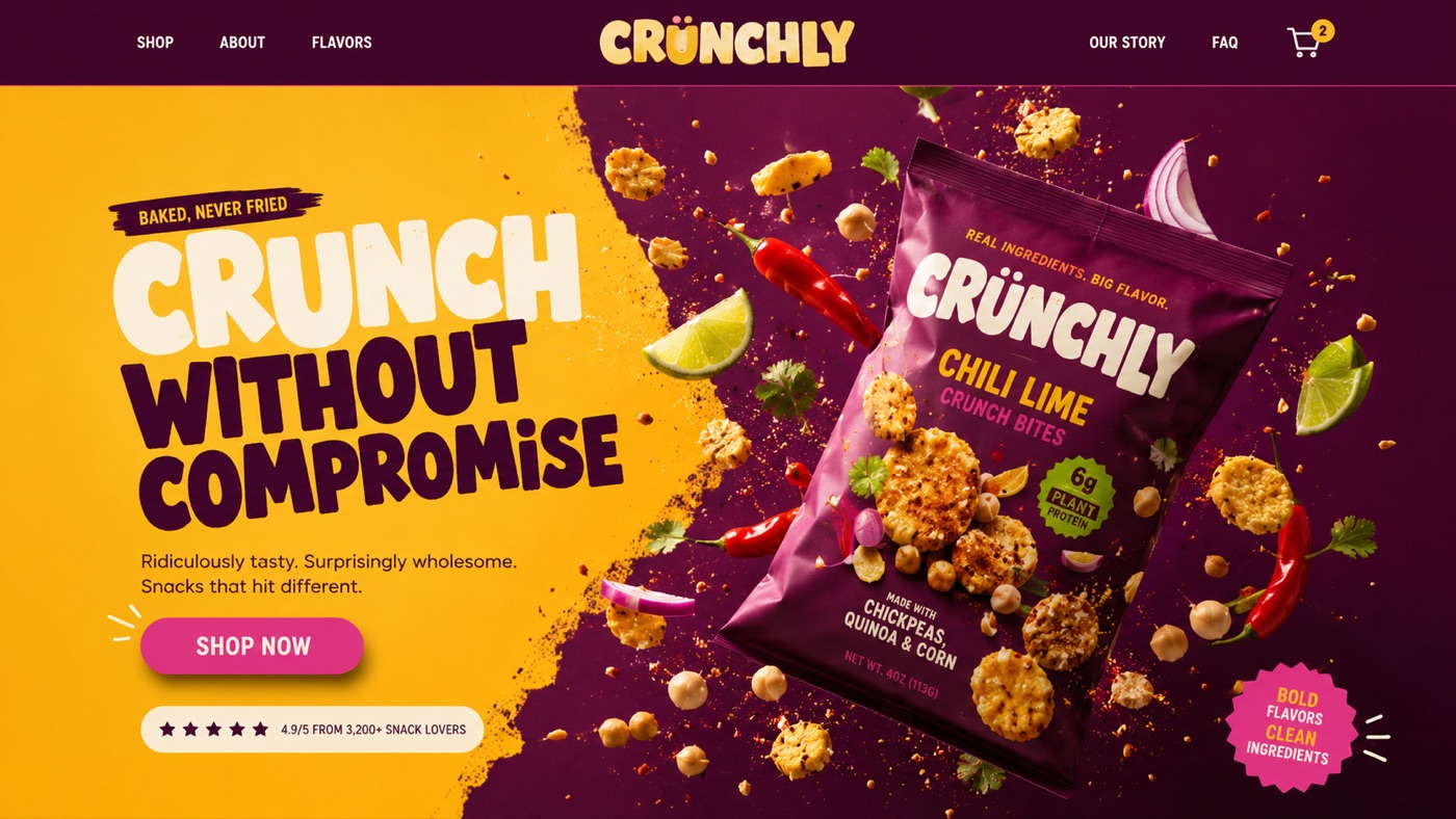 Crunchly store hero